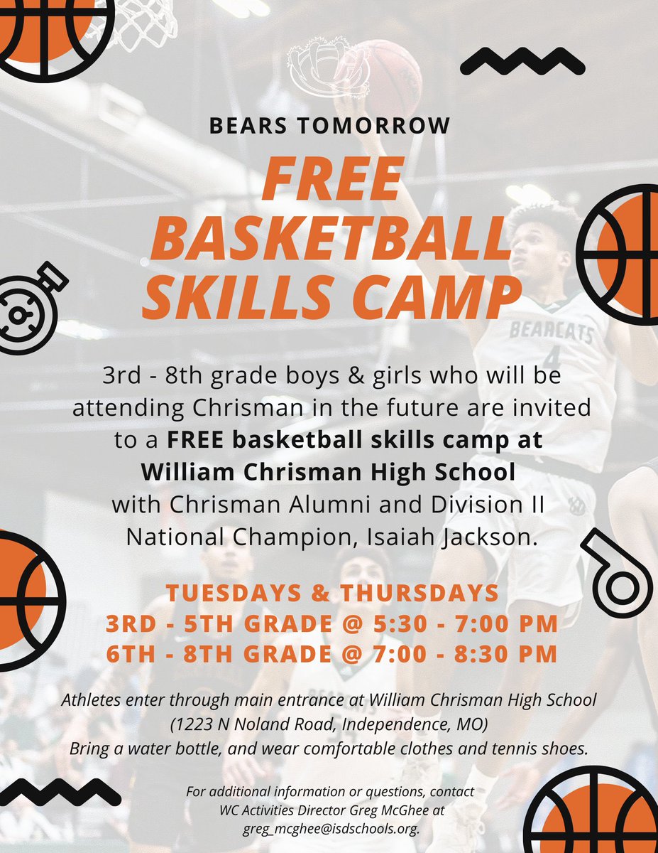 We hope to see you tonight! Reminder about the time changes 5:30pm for 3rd-5th grade and 7:00pm for 6th-8th grade. @Isaiah_J13