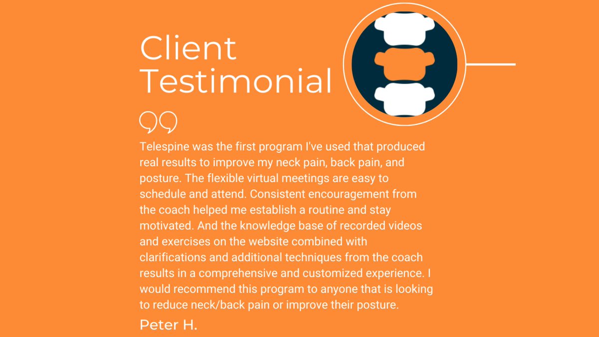 Telespine's tweet image. Real results don&apos;t have to be difficult to achieve. Here at Telespine, providing accessible care and a mutually empowering client-health coach relationship is what helps our clients reach their goals.

#digitalhealth #MSK #backpainsolution #healthcoaching #painrelief