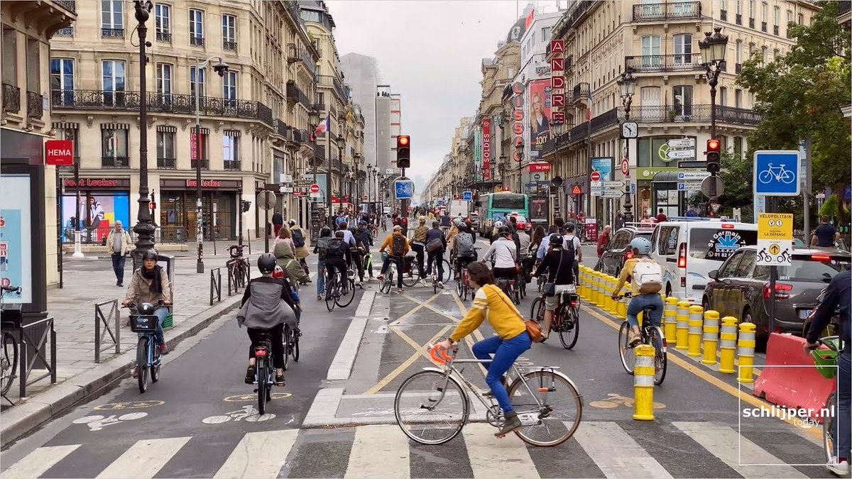 berkie1's tweet image. "Boston plans for massive gridlock post pandemic."

"Paris plans for pedestrian &amp;amp; cyclist priority post pandemic."