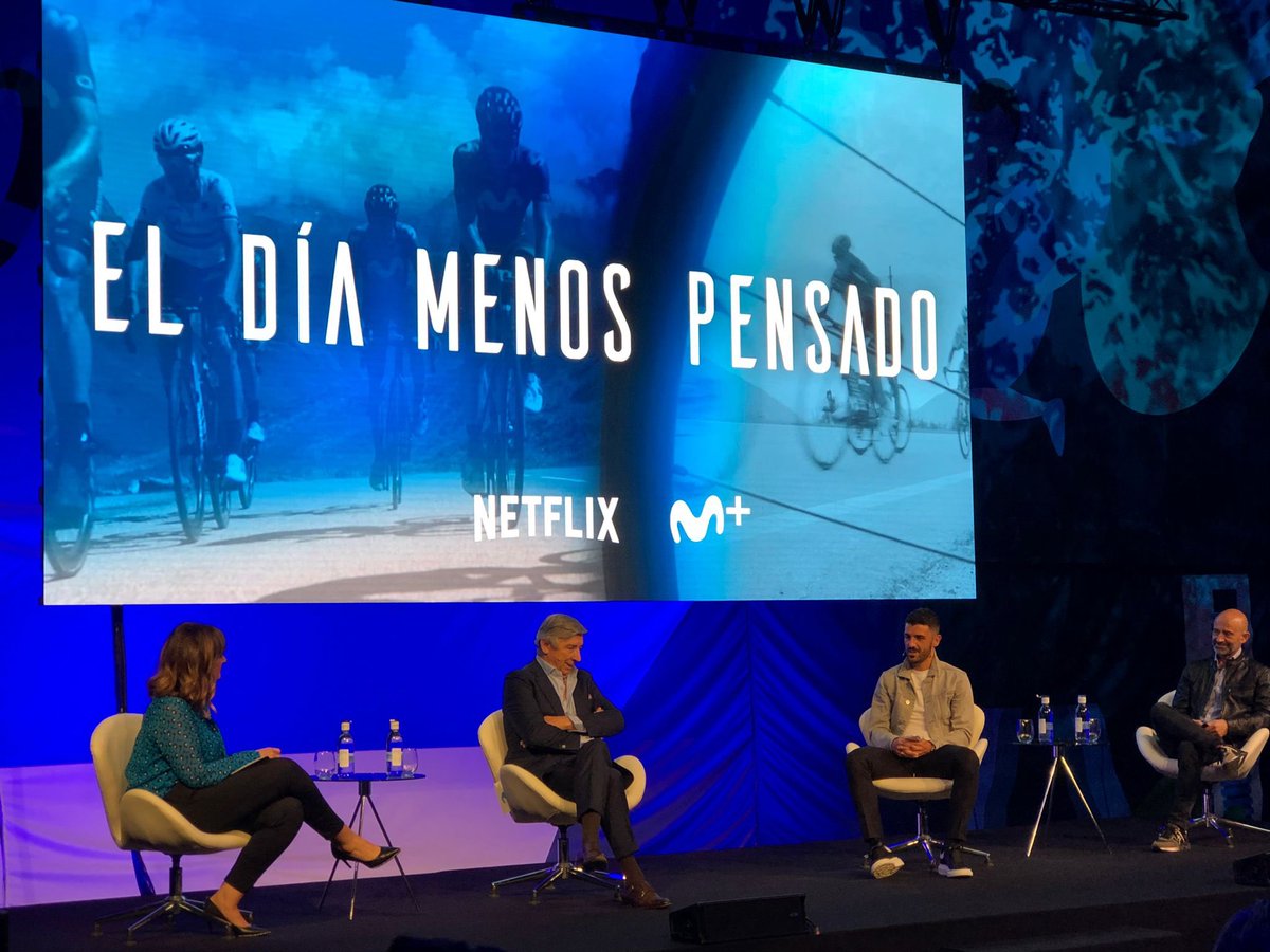 Mejor Conectados (@mejorconecta2) on Twitter photo Si te quedaste con ganas de más. episodios de #ElDíaMenosPensado, la docuserie del <a href="/Movistar_Team/">Movistar Team</a>, tenemos buenas noticias. Hoy se ha presentado la T2 y ya tenemos fecha de estreno.
🔴🔜 El 28/5 en <a href="/NetflixES/">Netflix España</a>.
🔵 💪 Y a partir del 30/5, cada semana en <a href="/vamos/">life</a> de <a href="/MovistarPlus/">Movistar Plus+</a>. Si te quedaste con ganas de más. episodios de #ElDíaMenosPensado, la docuserie del <a href="/Movistar_Team/">Movistar Team</a>, tenemos buenas noticias. Hoy se ha presentado la T2 y ya tenemos fecha de estreno.
🔴🔜 El 28/5 en <a href="/NetflixES/">Netflix España</a>.
🔵 💪 Y a partir del 30/5, cada semana en <a href="/vamos/">life</a> de <a href="/MovistarPlus/">Movistar Plus+</a>.