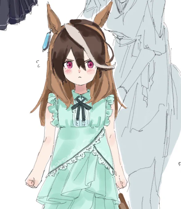 これは絵茶のドーベルとルナちゃん 