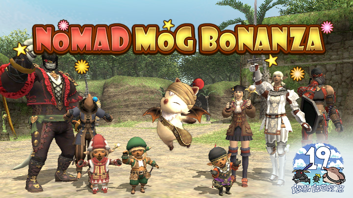 We’re pleased to announce the 19th Vana’versary Nomad Mog Bonanza 2021! 🎉

Starting on May 17, purchase a Bonanza Pearl for a chance to turn your dreams into reality and become the envy of all adventures! ➡️ sqex.to/tbUFE