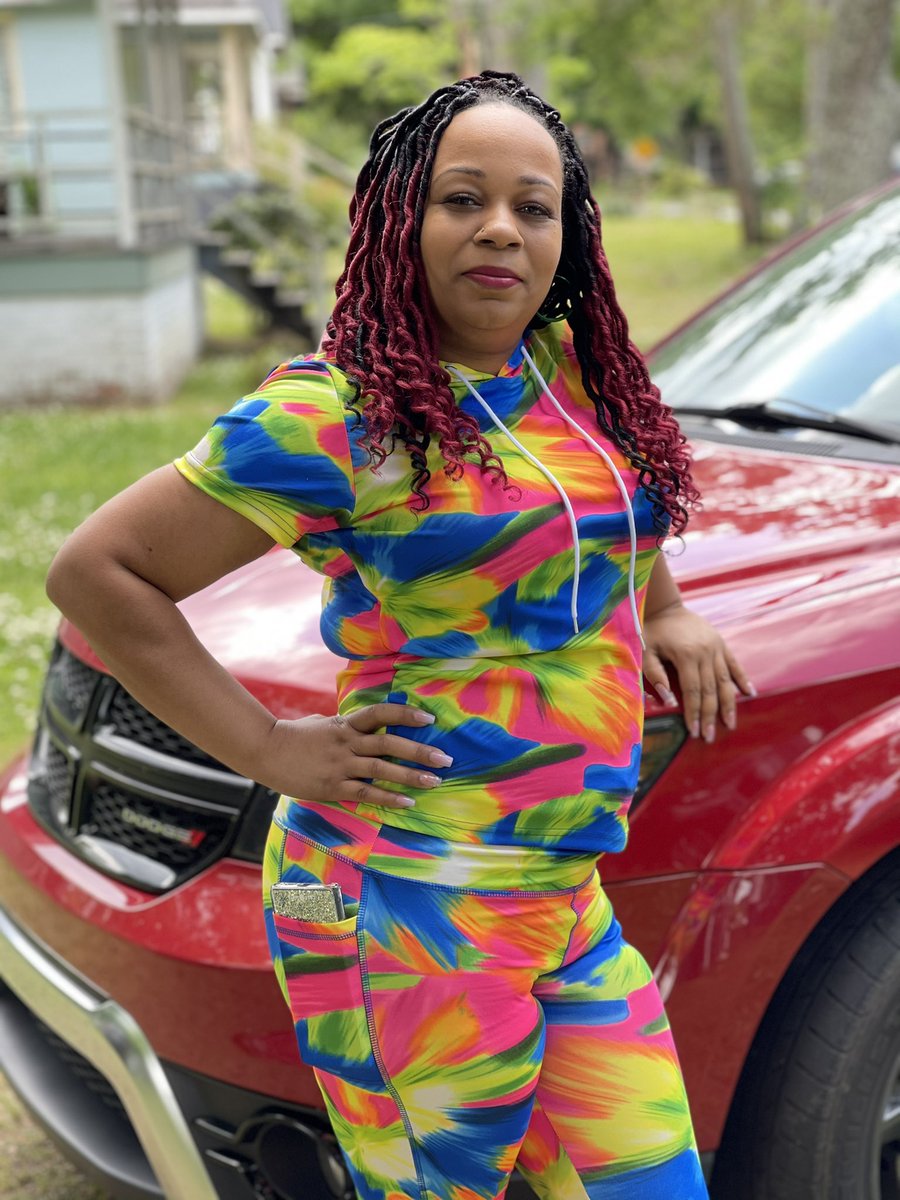 NWApparelLLC's tweet photo. We love customer selfies! S/O to Ashley GoHard Phillips for coming by to support us on Saturday! She is wearing the “Tropical” 2 piece set! Get yours now at https://t.co/qoSaawrzHj #Newwave #letsgetwavy #blackownedbusiness #smallbusiness #customerselfie #shelbync #charlottenc https://t.co/pmHD6BcT2x