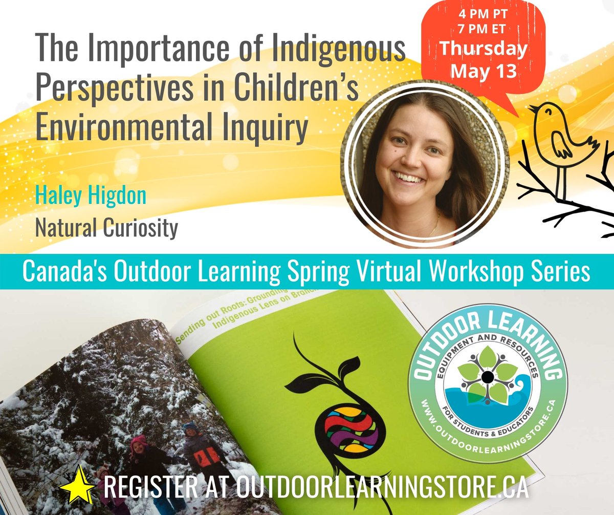 Natural Curiosity is excited to partner with @OLS_Canada (the Outdoor Learning Store) for their new, FREE workshop series! 

Join our Program Director, Haley Higdon, to learn about the importance of Indigenous perspectives. 

TONIGHT at 7pm EST! 💻🌱

 outdoorlearningstore.ca/workshops/