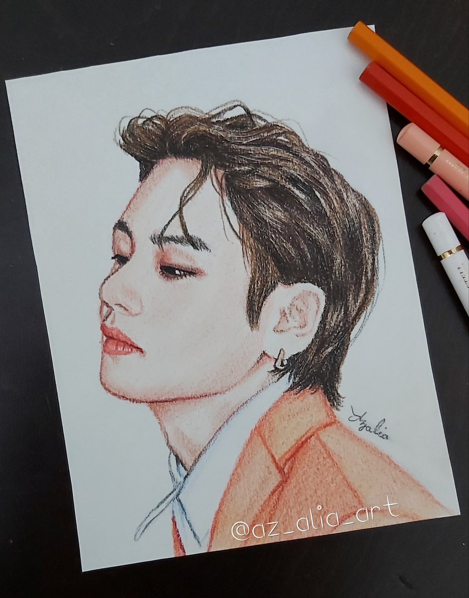 New artwork ✨🎨
💜💜💜Kim taehyung 🧡🧡🧡
Please like and retweet if u like it 🤍
#BTS #BTS_Butter #BTSARMY 

I vote for <a href="/BTS_twt/">방탄소년단</a> for #BBMAsTopSocial