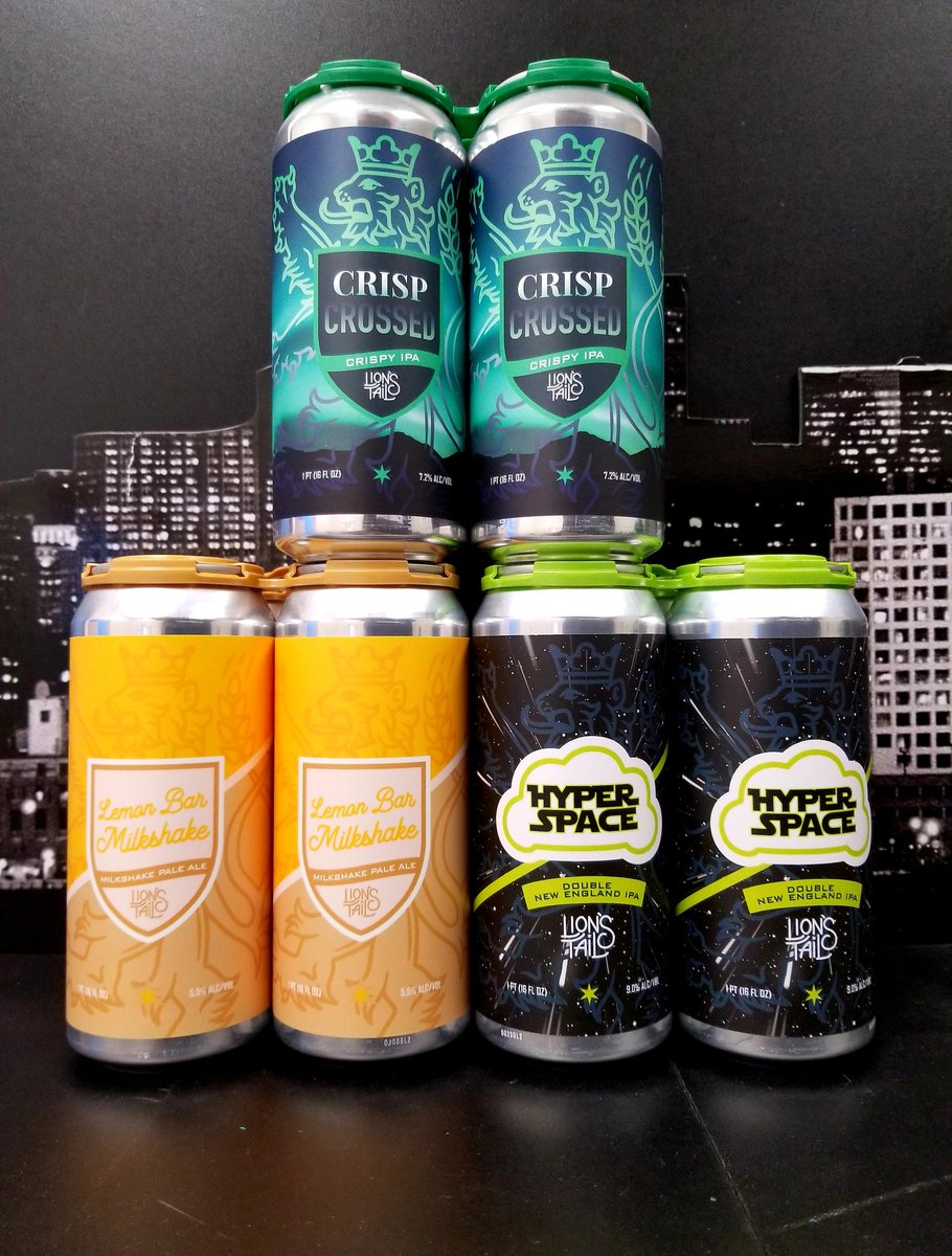 CityViewLiquor's tweet photo. MORE LOCAL #FRESHIES!!
New today from @LionsTailBrew!
#GetCrushin #CoolerCrushables #FreshFrosties #NewBeerHere #SuperSlamWorthy #WiscoCraft #DrinkWisconsinBeer #SupportIndependentCraft #MadeInWisconsin #BeerOClock https://t.co/TiXM0puCWV