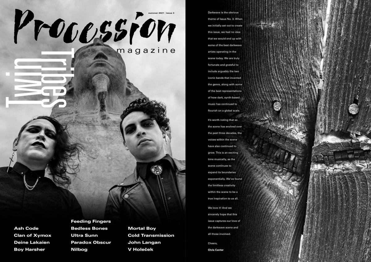 Thrilled to have been named CD for Procession Magazine. Issue 3 is full of engaging interviews, innovative layouts, and available for preorder. Visit ProcessionMagazine.com! #ProcessionMagazine #TheFaceSpotter #musicmagazine #alternative #darkwave #gothicrock #postpunk