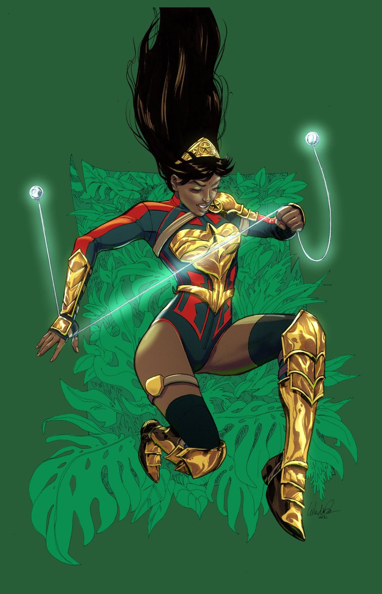 Just finished - late due to new dog - the colors of this dynamic piece by @leiladelduca (with flats by <a href="/nickfil/">Νικος Φιλιοπουλος</a> ) for <a href="/ColoristJam/">Colorist Jam</a>. Loved this - and practising shiny metals