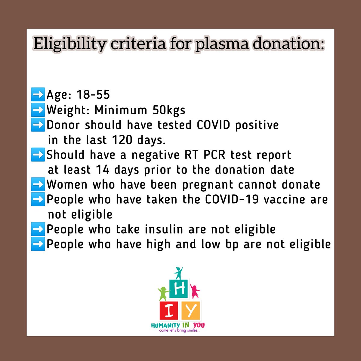 HumanityYou's tweet photo. #PlasmaDonor #Plasma #plasmadonors #PlasmaNeeded #Plasma4Covid https://t.co/HnOLcxoay0