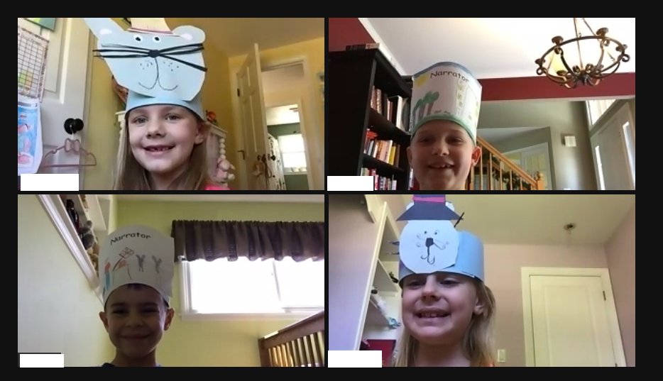 Flip4FirstGrade's tweet photo. Virtual reader's theater today!  😀 https://t.co/ifAgfS95Se