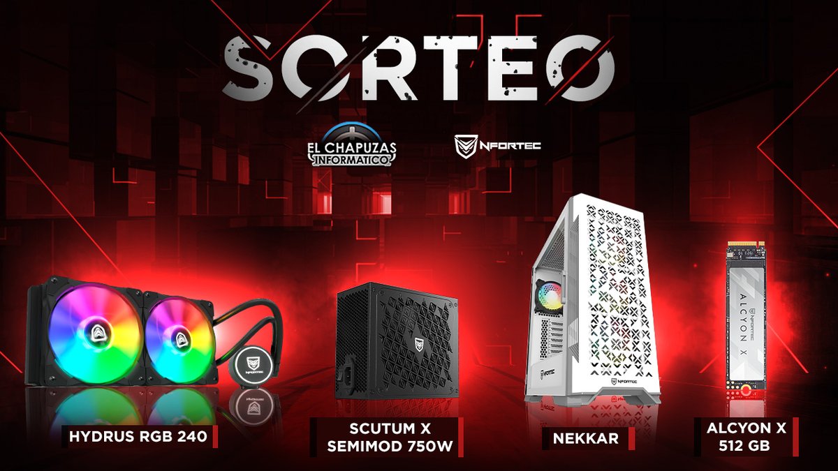 elchapuzas's tweet photo. SUPER SORTEO 🦾⌨️😱
Para participar:
- Sigue a @Nfortec_ES y a elchapuzas
- Haz retweet

Llévate un super pack Nfortec por la cara! https://t.co/W7OuQUeFmc