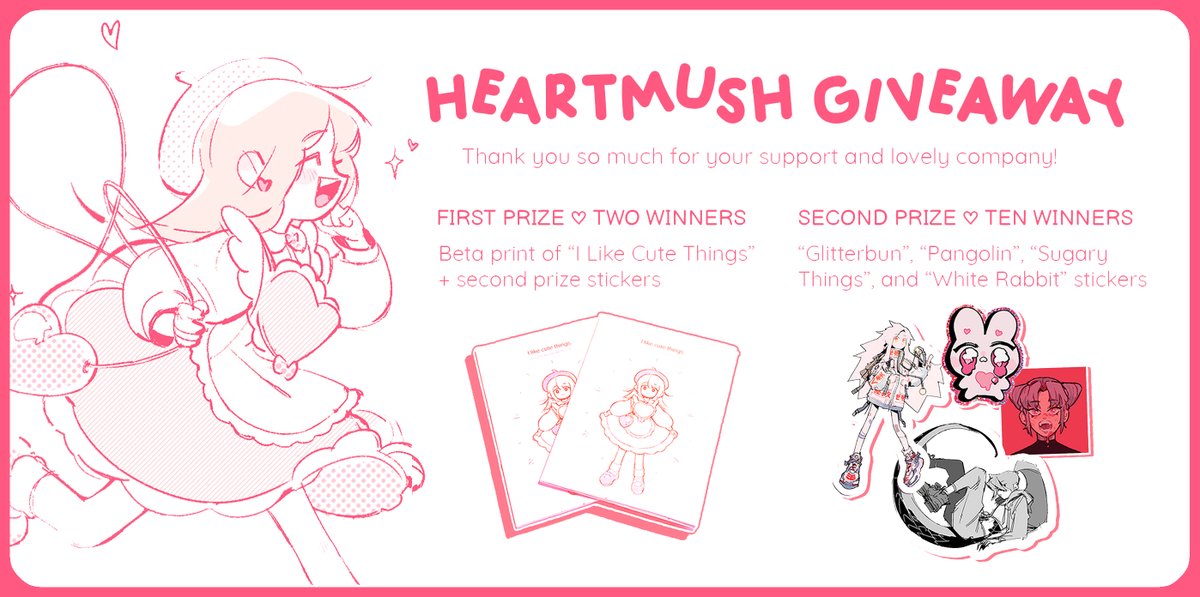 💗🌸 HEARTMUSH'S 50K GIVEAWAY 🌸💗
🎀 I'm so thankful for everyone's support!
💕 Follow & RT to enter! Ends May 24th.
❤️ 1k RTS → +10 Second Prize winners! 