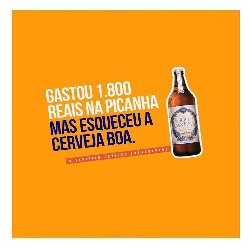 GustavoBastos's tweet photo. O que é mais ridículo, o preço da picanha ou esquecer a Rio Carioca? #onze #cervejariocarioca #fastvertising https://t.co/3vNISXeo8B