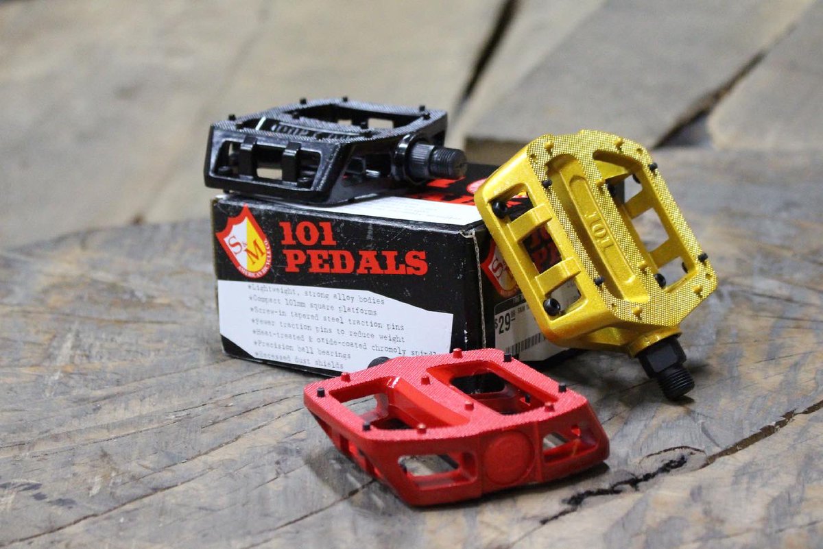 Some fresh S&M Bikes and Fit Bike Co. goods in stock in the shop. #metalpedals #twmshop