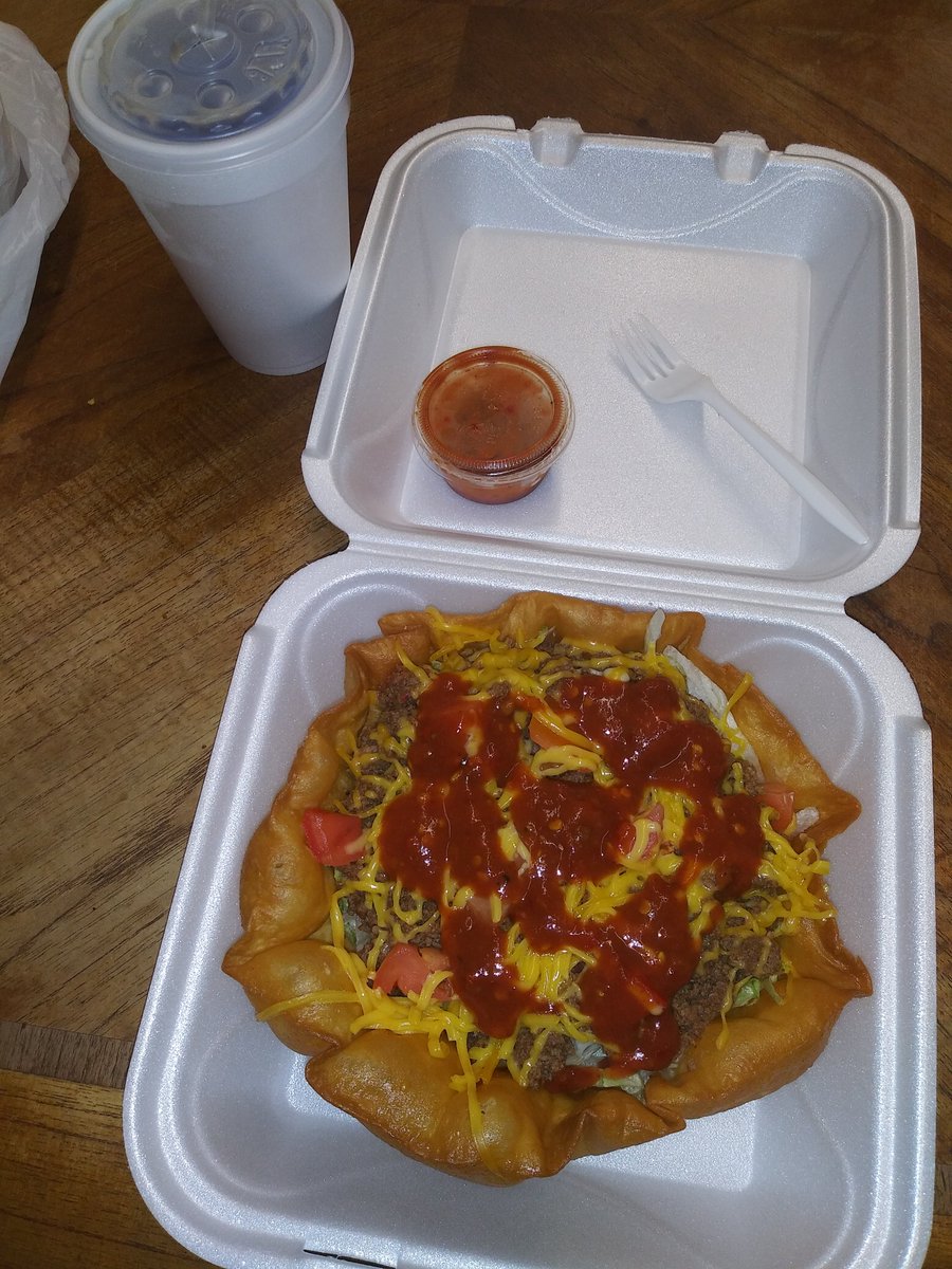 Wut's for lunch today? 🤔 #TacoSalad