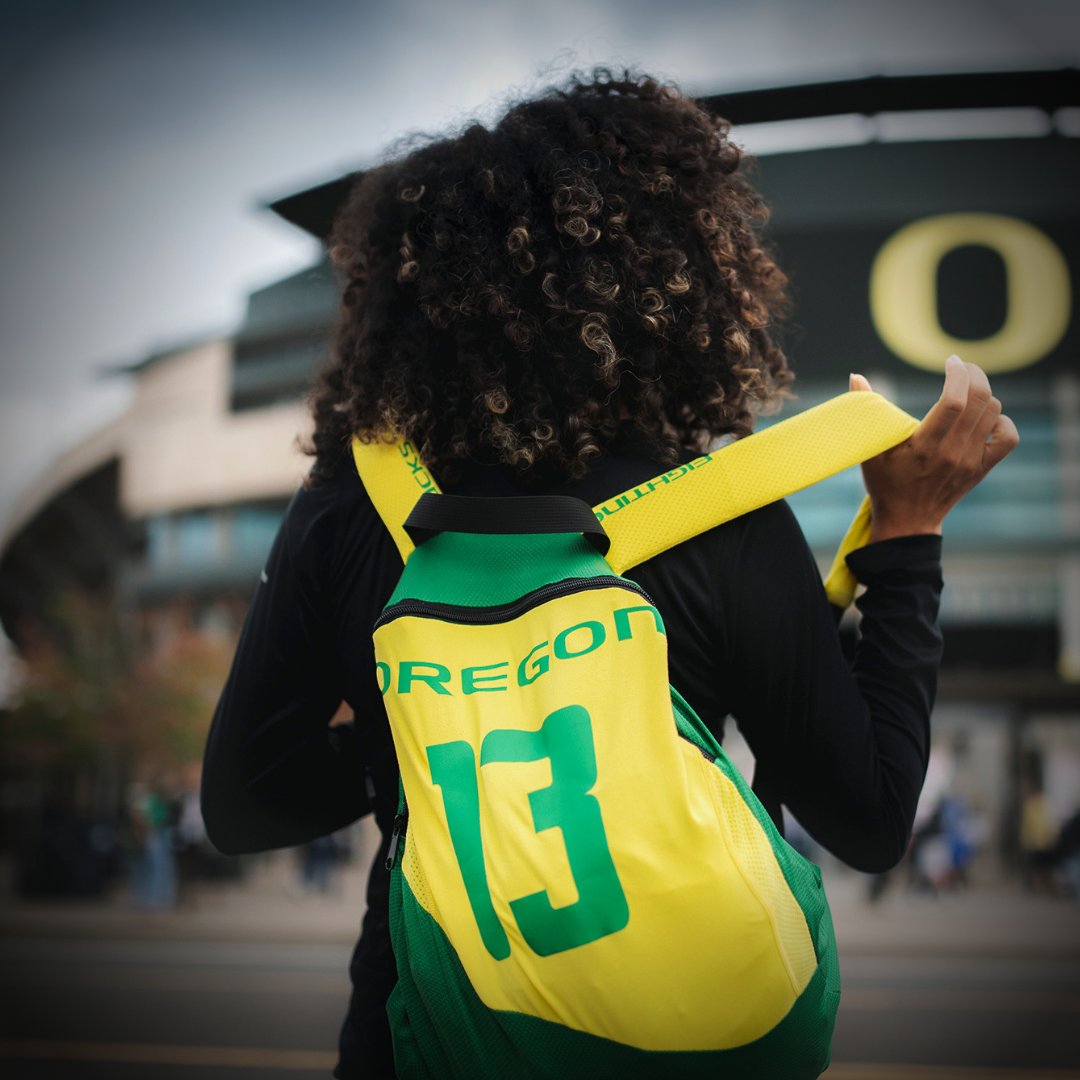 #TBT to our Oregon Ducks Re-Duck #upcycled Backpack! Who remembers when we launched this? Which University would you like to see us partner with next?