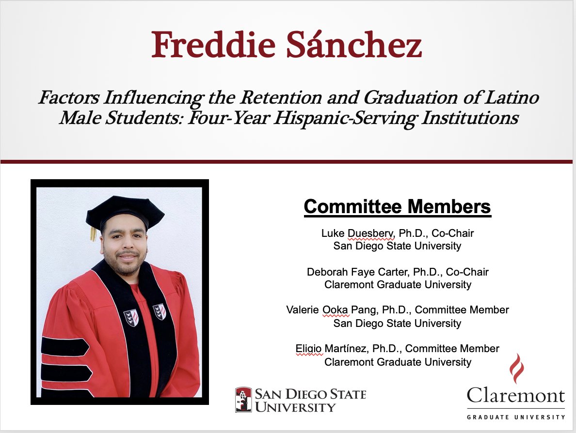 All this month leading up to graduation we will be highlighting our amazing graduates! We welcome everyone to celebrate with us at the Virtual JDP Hooding Ceremony on May 24, 2021. Please DM for Zoom link and password.

Congratulations Class of 2020 graduate Dr. Freddie Sanchez.
