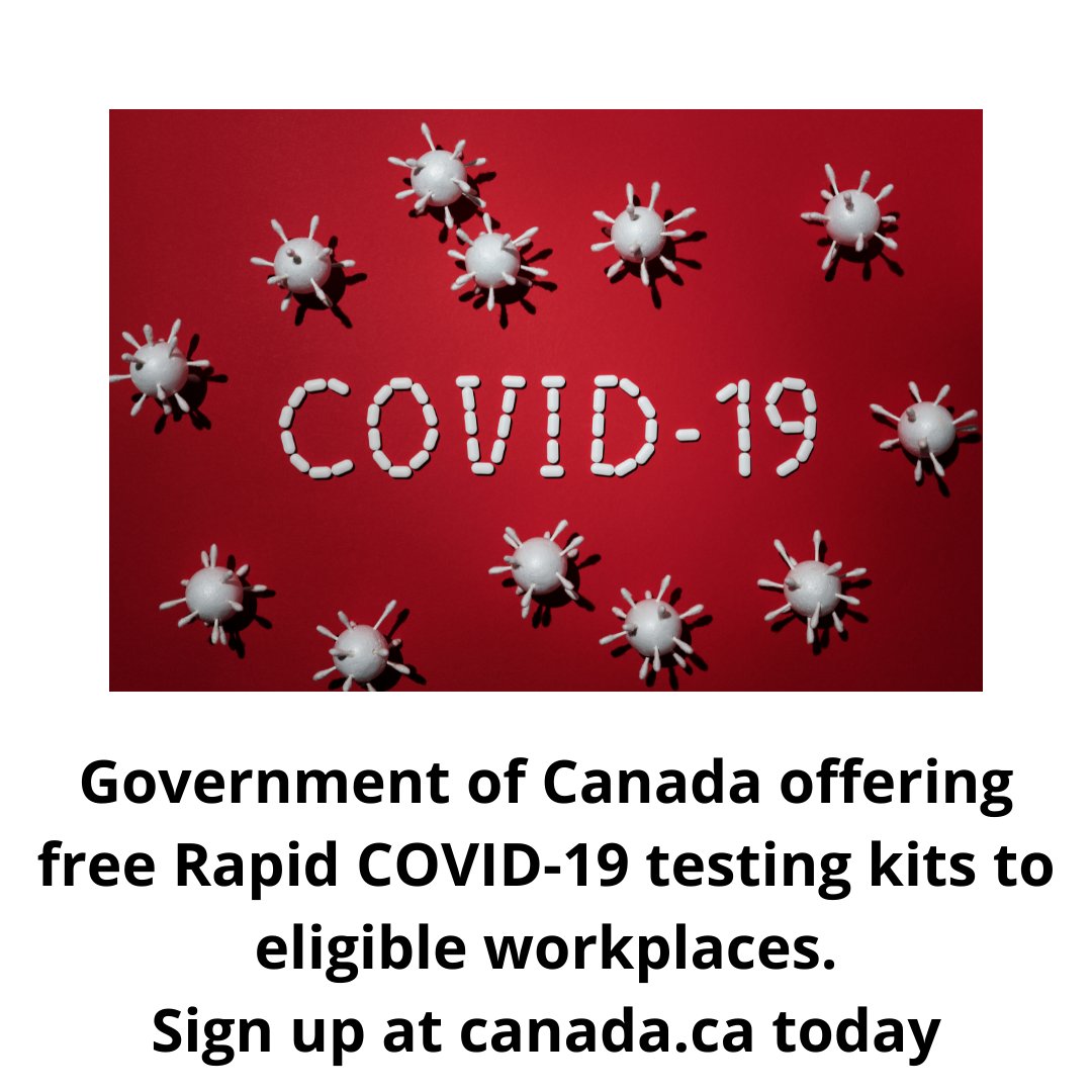 Government of Canada offering free COVID-19 Rapid Testing Kits.... - mailchi.mp/e6357653e537/f…