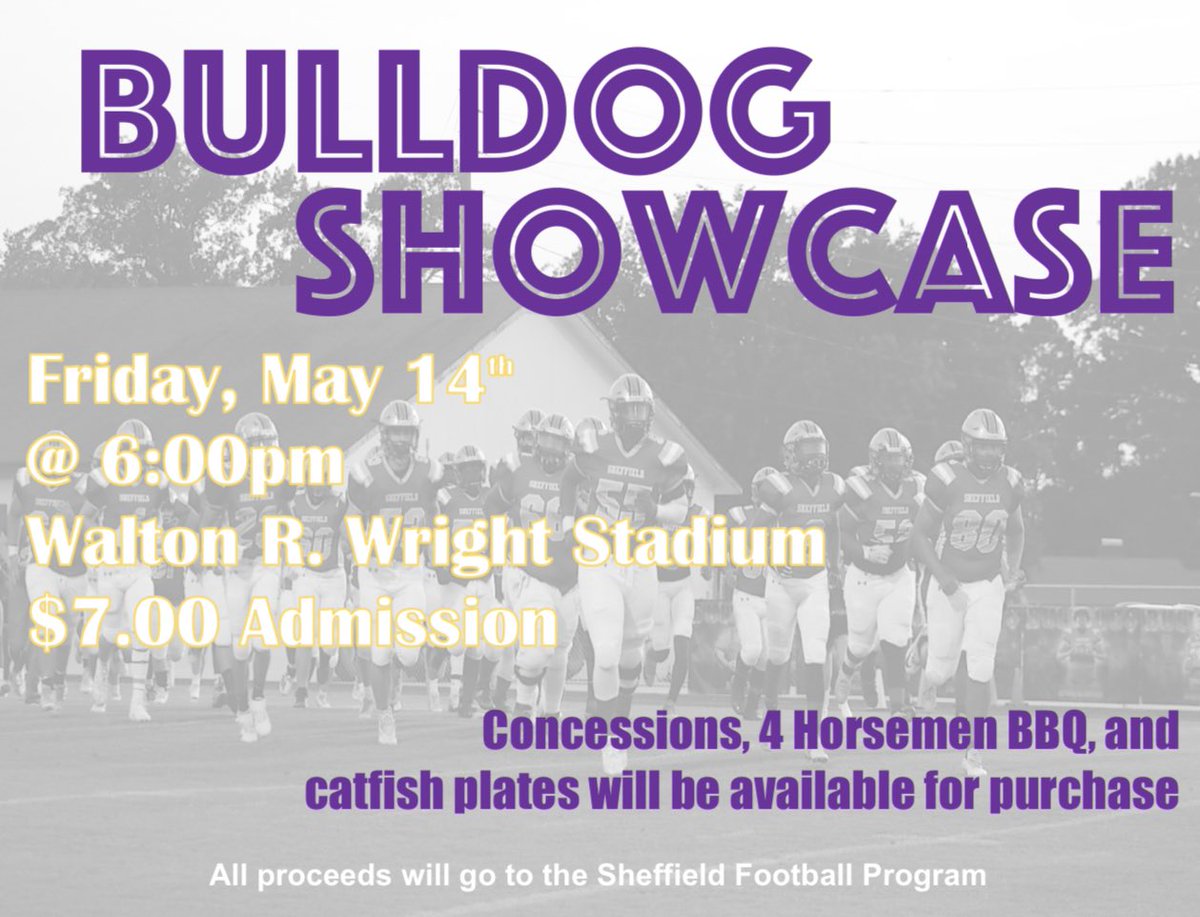❕ T O M O R R O W ❕is the day 📅 
Come out and support us tomorrow night at 6:00 🏈
#AllBiteNoBark #GoDogs 🟡⚪️🟣