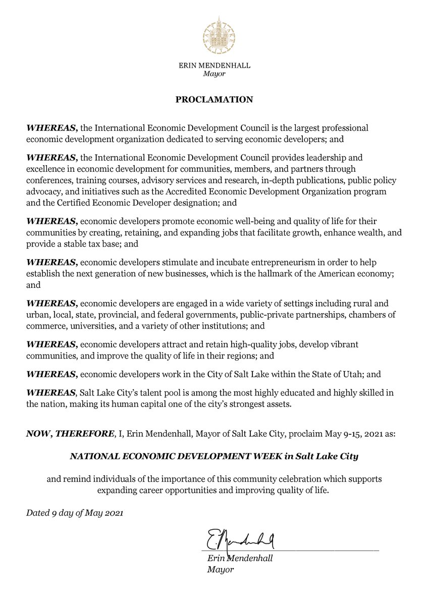 Salt Lake City Economic Development tweet media