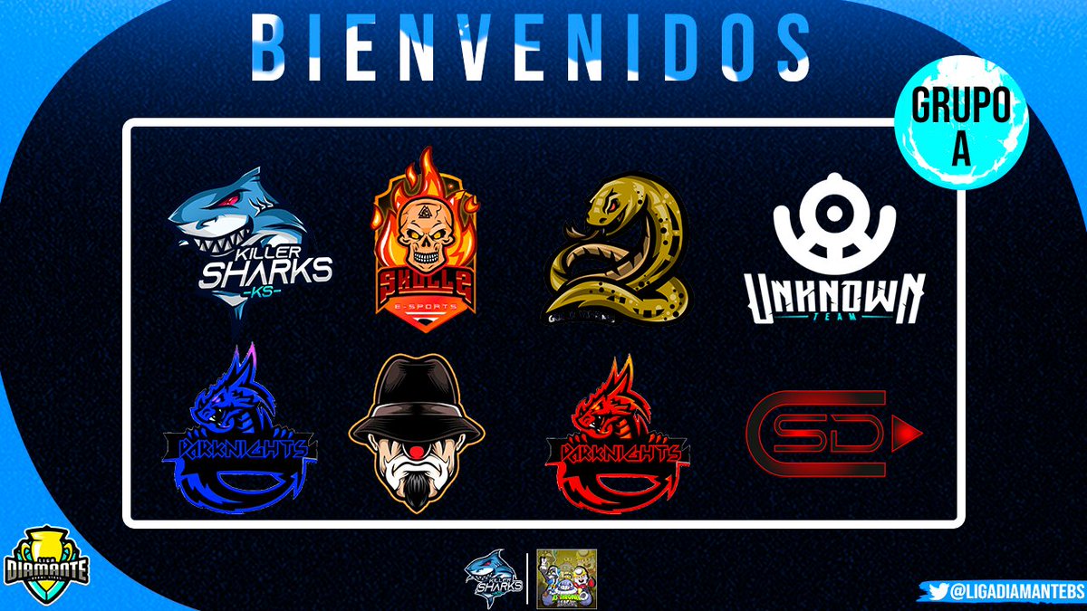 #LigadiamanteBS💎

Nos complace darle la bienvenida a los equipos que estarán compitiendo en esta 8va edición 🥳

Iniciamos con el grupo A que estará conformado por equipos con un gran nivel 🎇