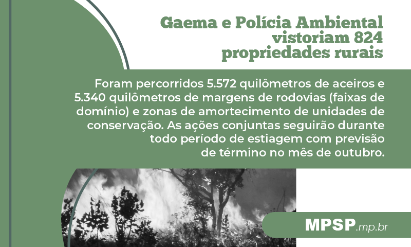 mpsp_oficial's tweet photo. A #OperaçãoHuracán foi deflagrada pela PM Ambiental e pelo #MPSP em todo Estado e contou com 520 policiais e promotores de Justiça do #Gaema com objetivo de prevenir focos de incêndio em vegetações e a minimizar seus impactos à saúde da população. https://t.co/dg5KXjAqRJ https://t.co/cSEfYMznx0