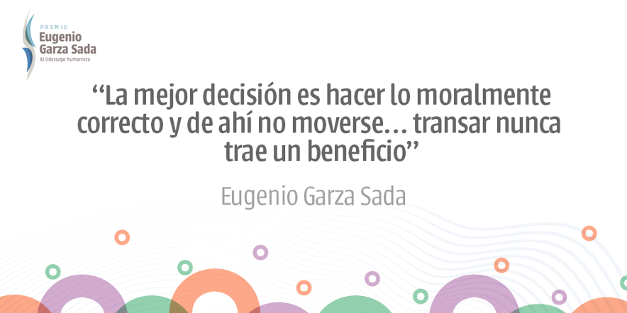 La integridad es uno de los principios que caracterizan a Don #EugenioGarzaSada. ⭐
Encuentra más de sus principios y valores aquí ➡️ ow.ly/xYO050EEWls