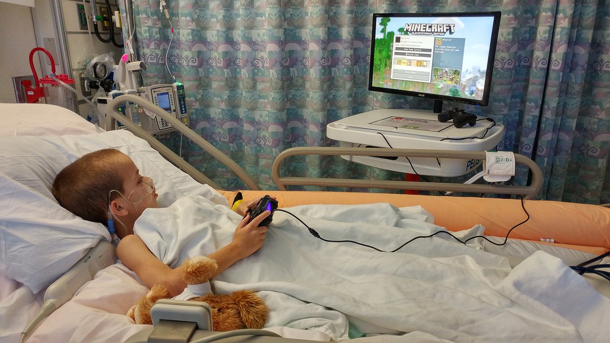GamersOutreach's tweet photo. Kids deserve a chance to be themselves, especially in hospitals. 🏥 

Video games are there to help. 🎮 https://t.co/jmkEAQiDwl