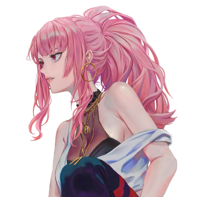 (WIP) ponytails, amirite?  #callillust #callidrip 