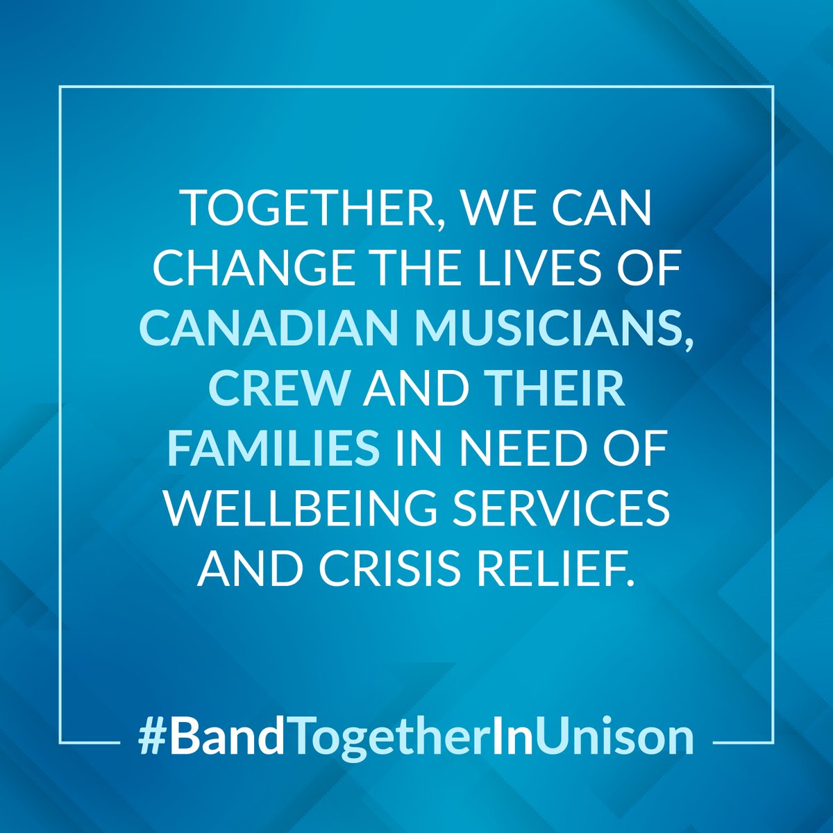 The Canadian music industry needs your help now more than ever before. Help make a difference in the lives of music workers today!  #LiveInUnison #ForTheLoveOfLIVE #MakeSomeNoise #BandTogetherInUnison