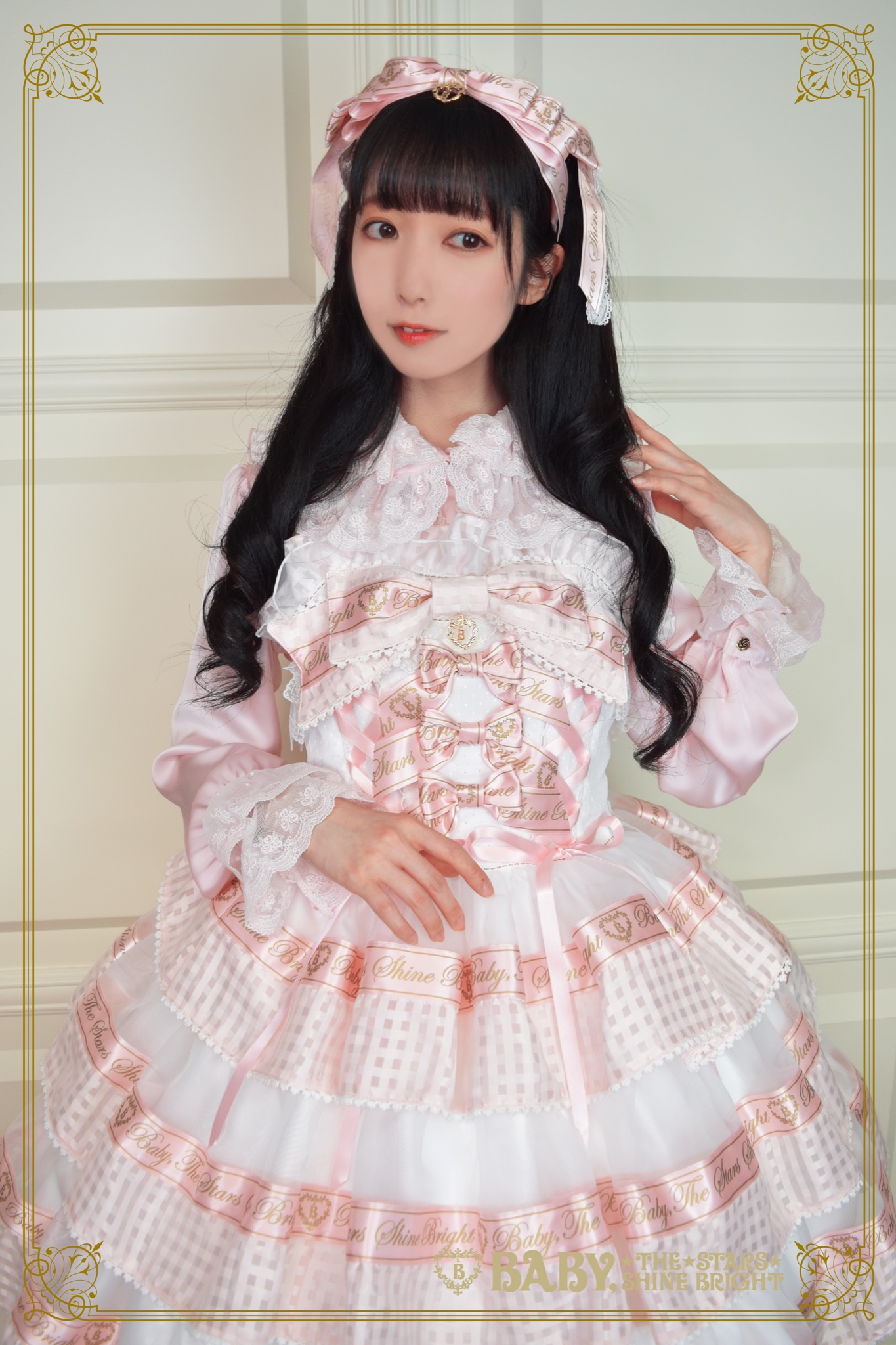 Sweet Best Wishesジャンパースカート オフ白×ピンク Sweet Best Wishesジャンパースカート – BABY, THE STARS SHINE