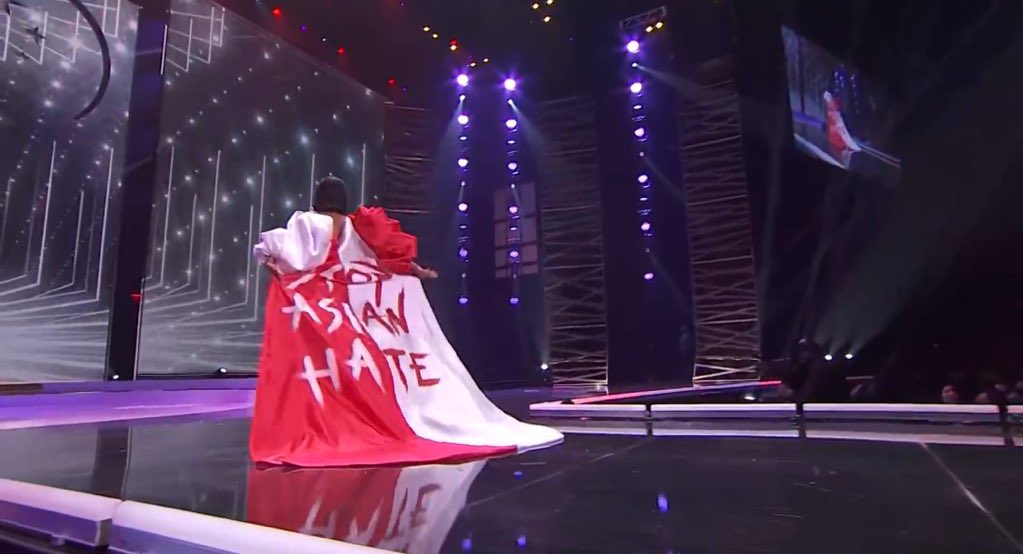 อหหหห นางงามสิงคโปรปังมาก อหหหหห  ’Stop Asian Hate' ที่เมกาเลยแม่ ตบซ้ายตบขวา สุด!!! คือสุด!!! #MissUniverse2020