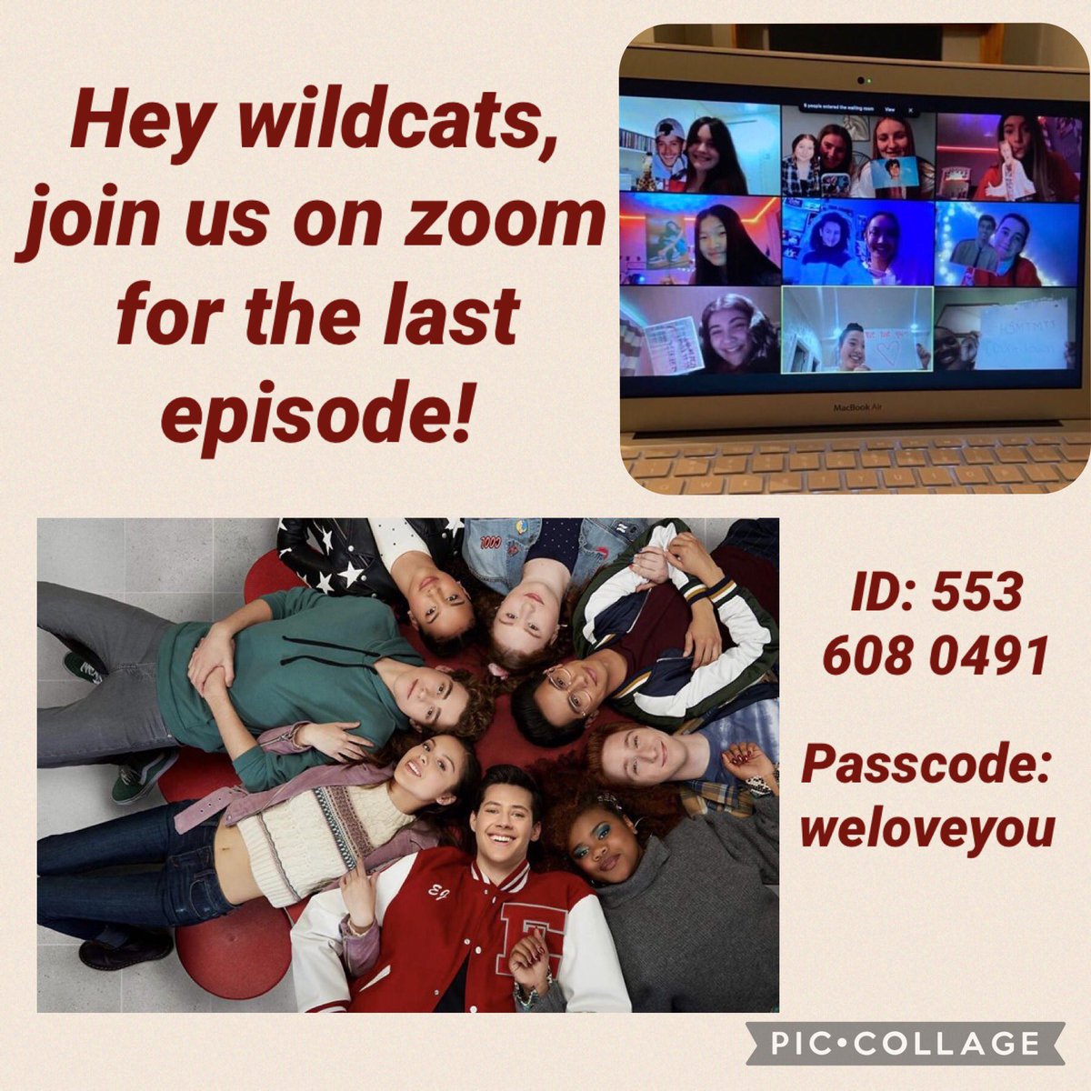 milieBeauregar3's tweet photo. #hsmtmtscountdown 
we would be honored if you join us hsmtmts cast tonight!❤️🤍❤️
ID : 553 608 0491 
Passcode: weloveyou 
@MrFrankieAR @Matt_Cornett_ @joe_serafini_ @joshuatbassett @julialester @LarrySaperstein https://t.co/G2RJCDs3Dr