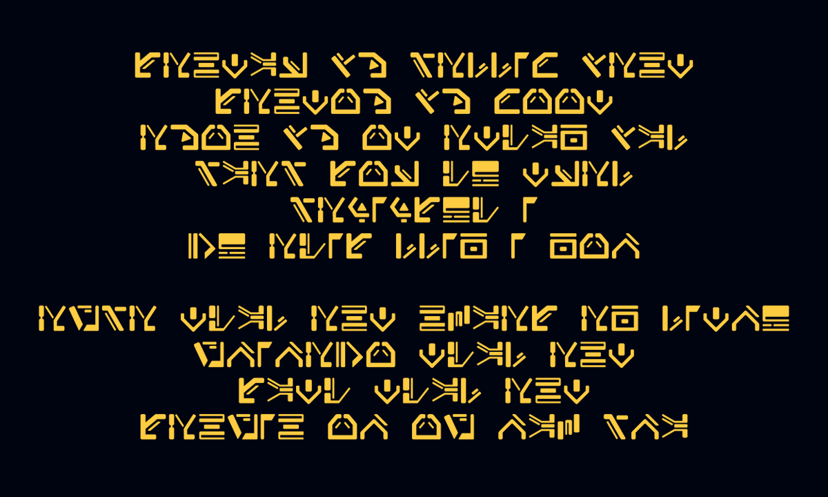 AurekFonts's tweet photo. My #Dishabesh font is almost ready!
Here is the poem from Enfys Nest's helmet, along with the poem from the concept art version of her helmet, which completes it.
Together, it reads: https://t.co/V8K5IKgjqI