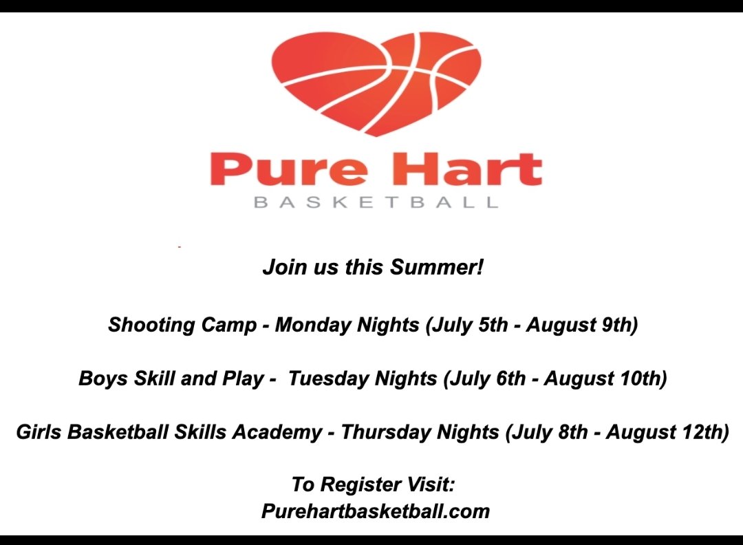 Looking forward to a great summer of basketball development! <a href="/MVYMCA/">Merrimack Valley Y</a> <a href="/Purehartbasket1/">Purehartbasketball</a>