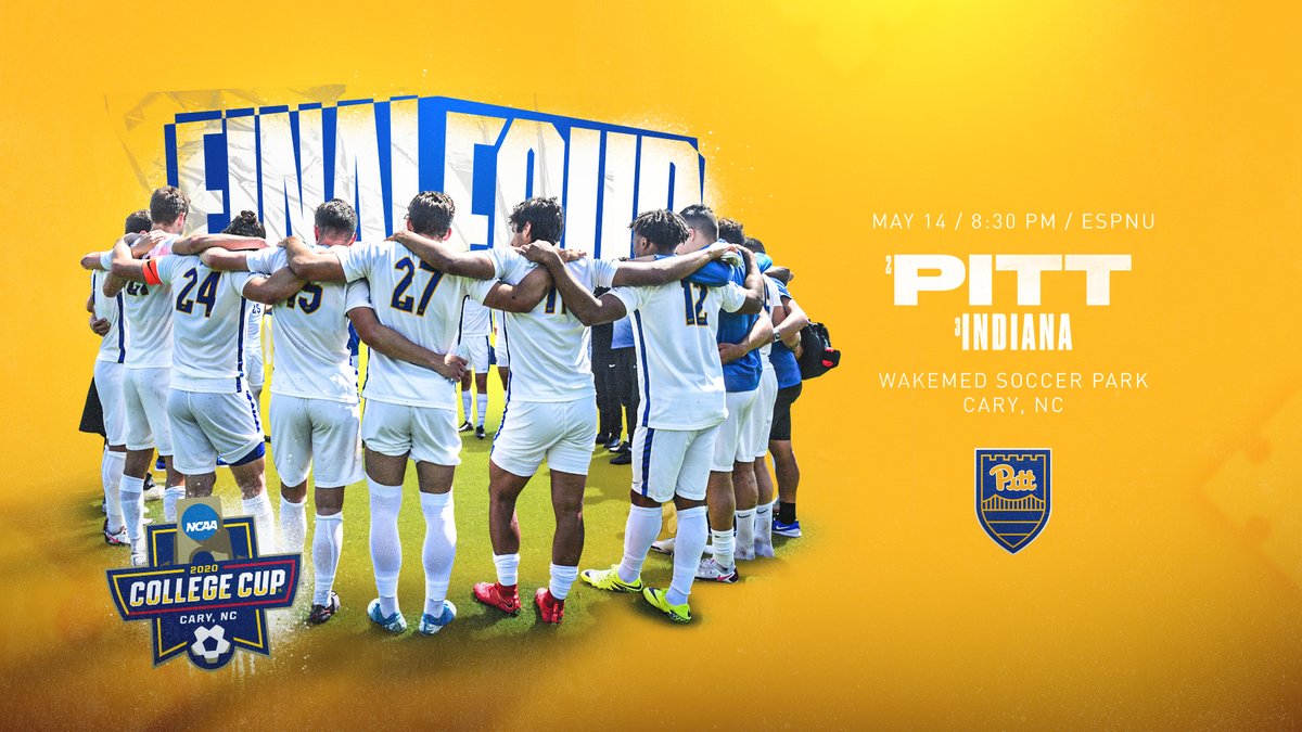 Pitt_MSOC's tweet photo. College Cup Semifinals.

Final Four 🆚 Indiana. Friday at 8:30 PM. 

✍️: https://t.co/sbE5xmaMhG

#H2P https://t.co/h7luBGJPWS
