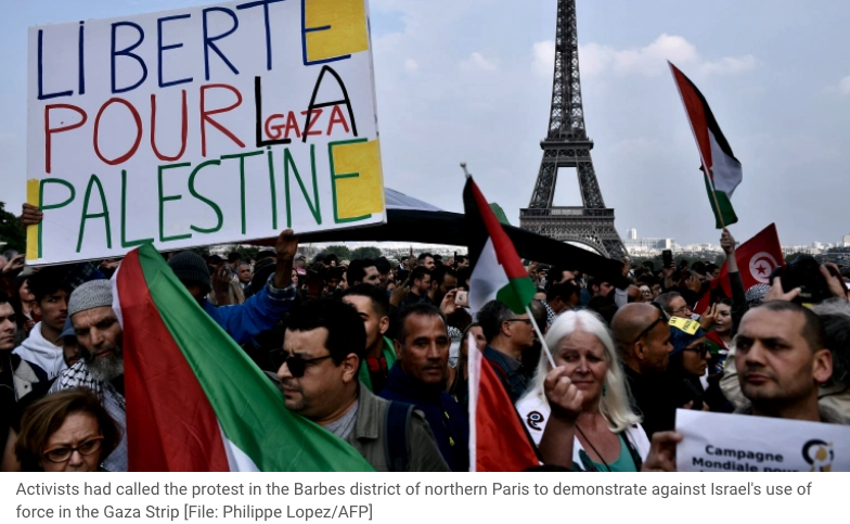 178kakapo's tweet photo. #WorldWithPalestine🇵🇸
#MoreIsolated🇮🇱
#Solidarity4Palestine👍

"France asks police to ban pro-Palestinian protest in Paris

Activists had called the protest in the Barbes district of northern Paris to demonstrate against Israel’s bombardment of the Gaza …
https://t.co/jAoyUdH0U6 https://t.co/K2CTQ1bO4C