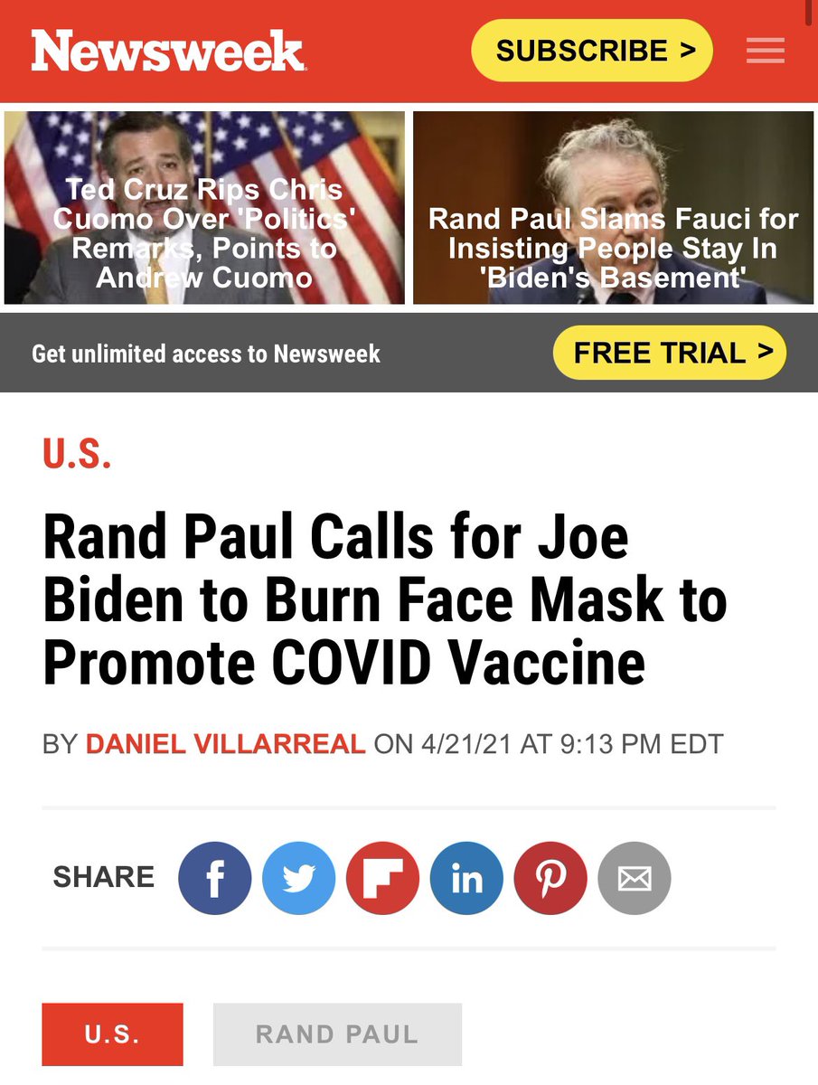 aginnt's tweet image. So @RandPaul was right...