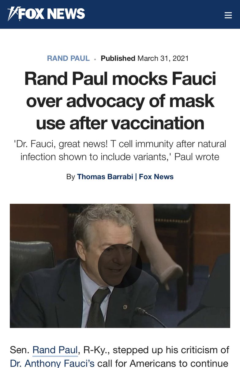 aginnt's tweet image. So @RandPaul was right...