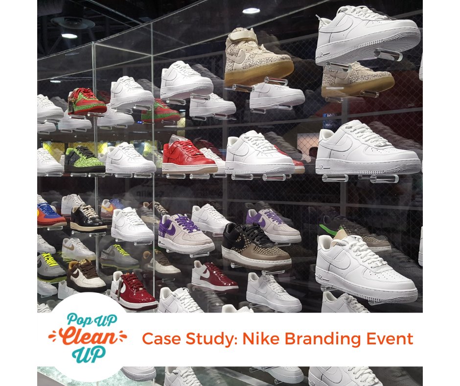 #TBT.  PopUP CleanUP is your go-to event cleaning company. Read the case study of the Nike branding event we serviced at the 2018 NBA All Star Game here: bit.ly/3bavhfb

#eventindustry #losangelesstyle #blackfemaleentrepreneur