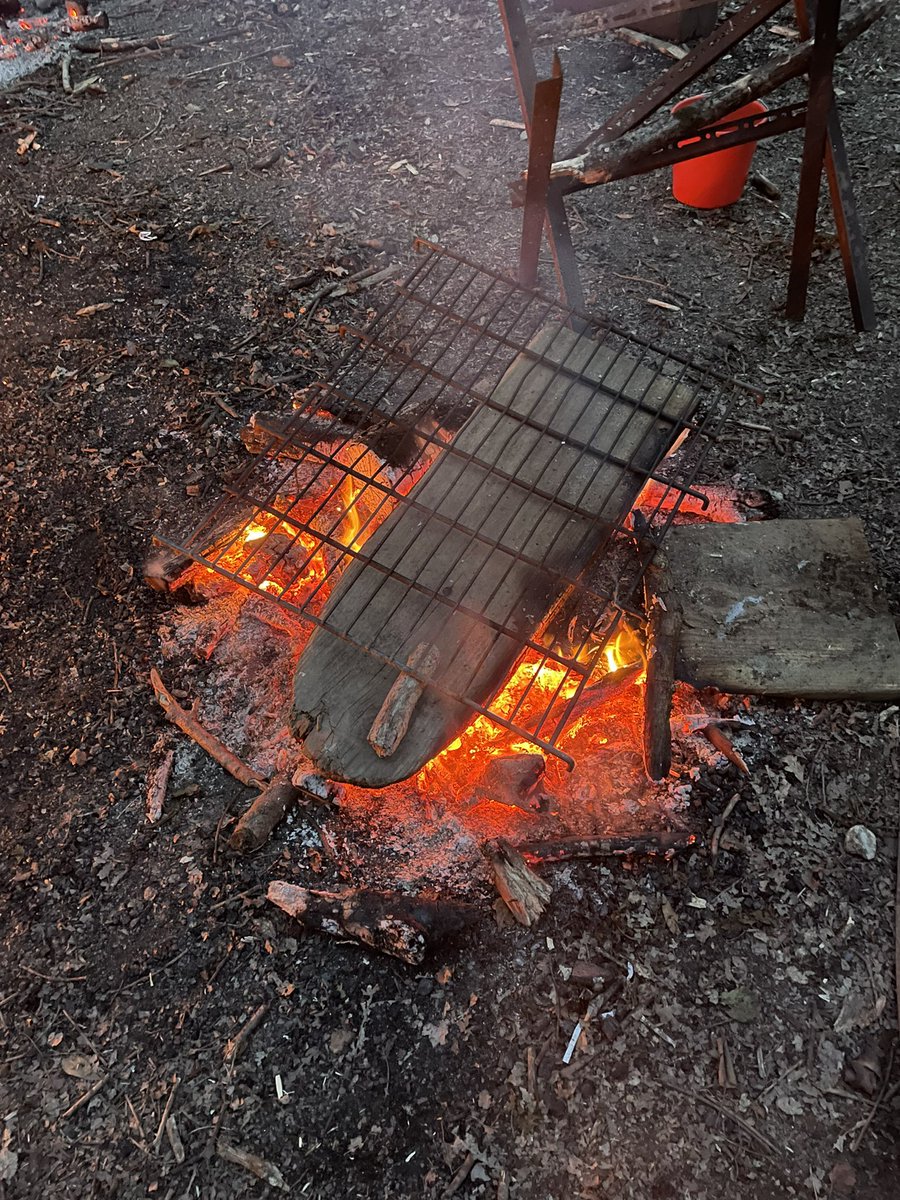 My first session back of face to face Scouting this evening with <a href="/MeonValleyScout/">Meon Valley Scouts</a> Explorers! We were talking about the amazing opportunities available to young people through Scout Network and our top awards. Here’s the obligatory campfire photo - credit goes to the Explorers.