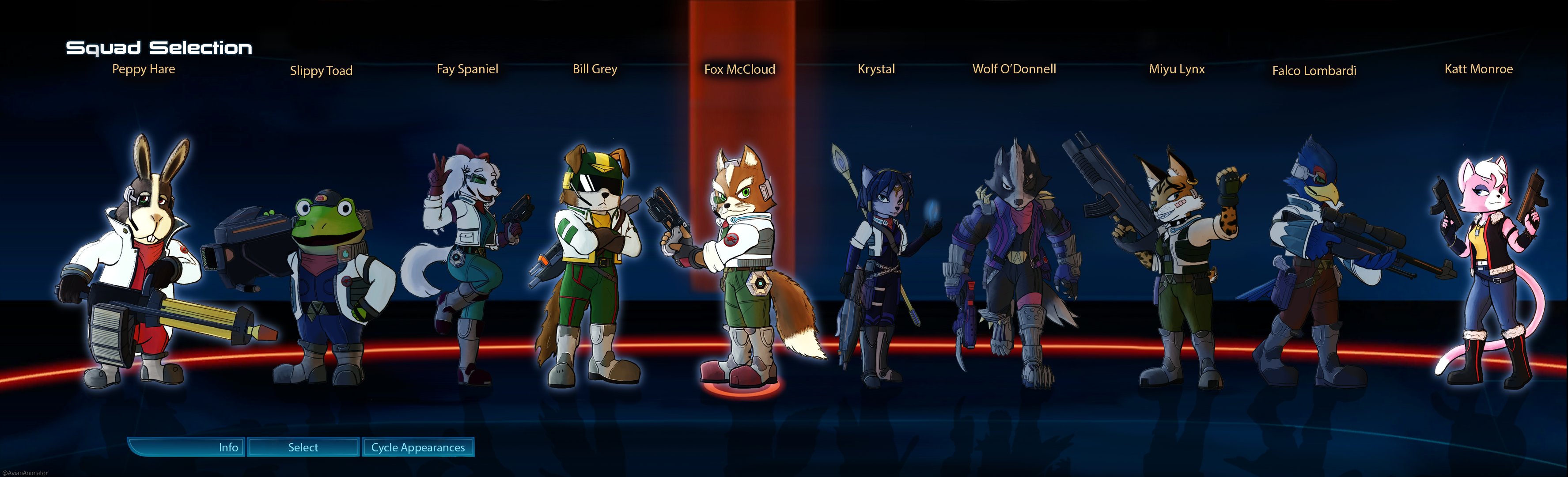 Star Fox Characters Names