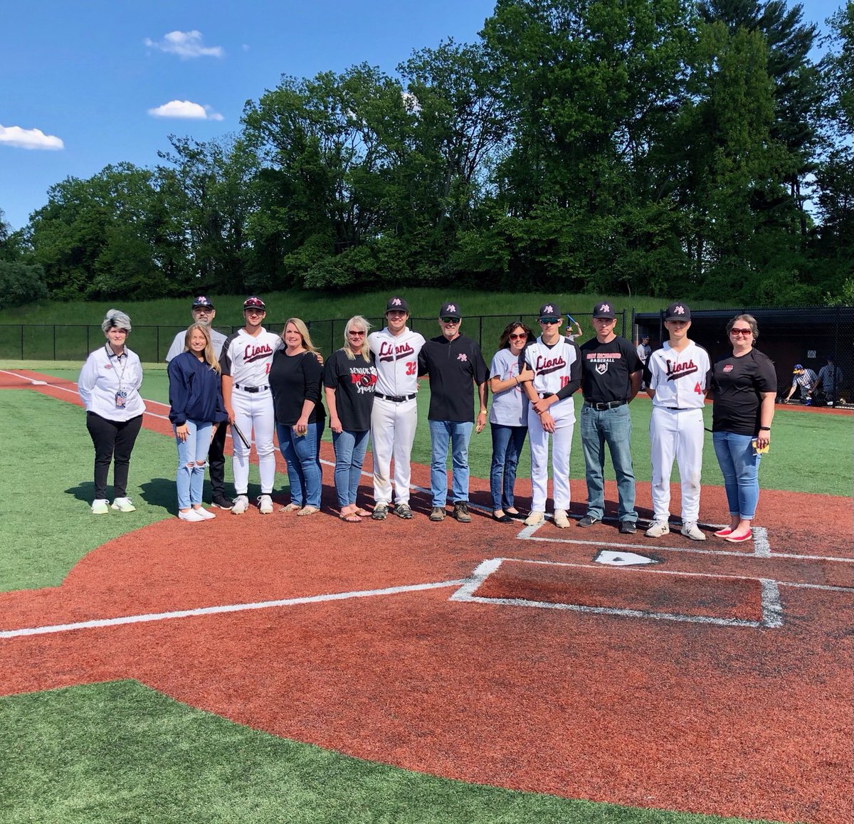 Thank you so much to our senior baseball players and their families for 4 great years. You’ve endured a lot these last two years and finished with a league title. Congrats Austin Suttle, Avery Skaggs, Jeremy Krantz &amp; Aaron Holbrook &amp; also statistician Haleigh Honaker. #NRPRIDE!