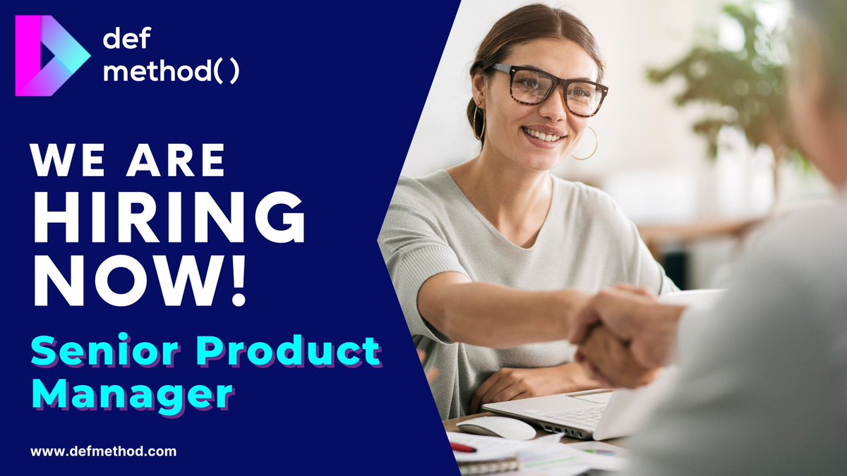 defmethodinc's tweet image. Def Method&apos;s #ProductManagers manage products for our clients, managing scope, deliverables and communication across the project team. 

Apply today at 👇
boards.greenhouse.io/defmethod/jobs…

#hiring #recruiting #blackintech #LatinxinTech #BlackTechTwitter #productdevelopment #agile