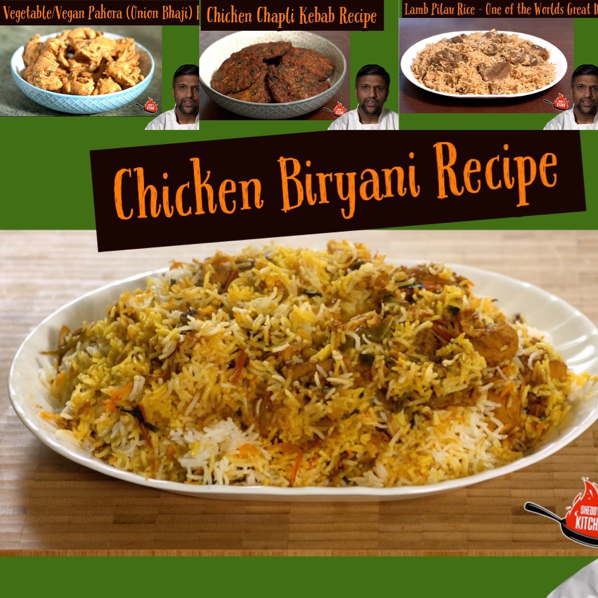 Sheddyskitchen's tweet photo. Which of these classics did you have today? #eid #eidmubarak #eid2021 #biryani #biryanirecipe #biryanirecipes #pilaurice #lambpilau #kebab #kebabrecipes #kebabrecipe #kabob #pakora #onionbhaji #recipes #recipe #follow #followme #sheddyskitchen https://t.co/oE5nm9PR6i