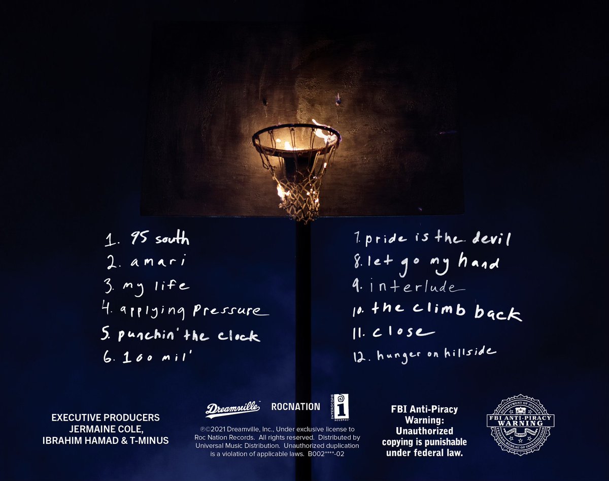 RelapsedPodcast's tweet photo. J. Cole Just Dropped The Tracklist For The Off-Season 🔥🔥🔥

Do you think there’s hidden features or he’s going platinum again with no features? https://t.co/a92jIqdXeT