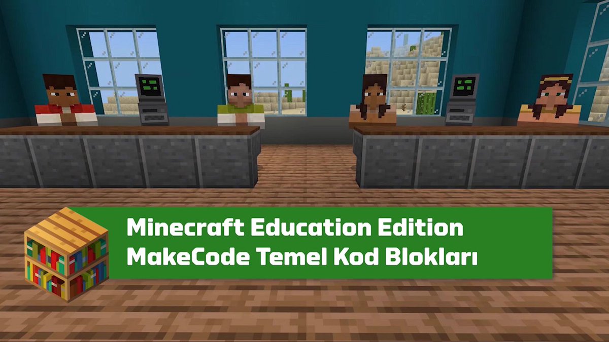 minecraftedutr's tweet photo. 💎#MinecraftEdu'da #MakeCode "Temel" kod bloklarının kullanımını anlattığım yeni video yayında!

📺 https://t.co/GDyHuhkRYP

⛏️#MinecraftEduTR  #MicrosoftEDU #MIEExpert #AppleEDU #GoogleEDU #EdTech  #MSFEduChat #AppleEDUchat @PlayCraftLearn @MicrosoftTR @MSMakeCode #STEMEducation https://t.co/QoBCHeFasS