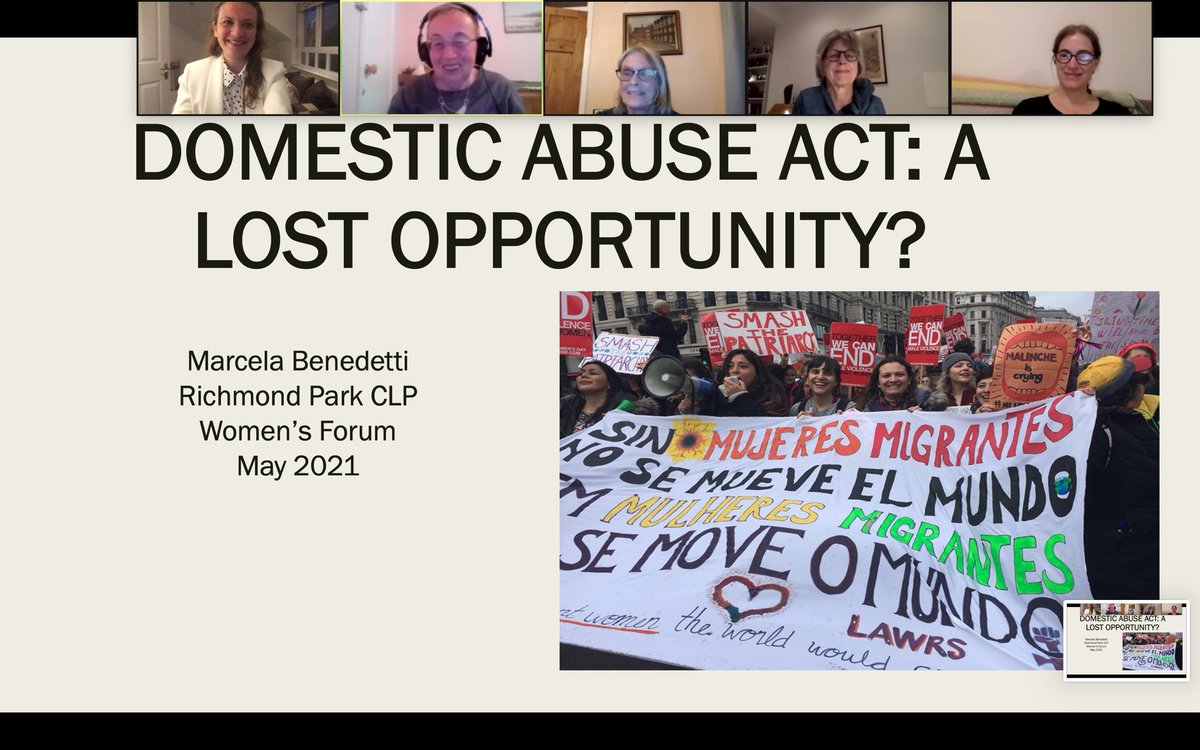 MarcelaBenede10's tweet image. Very glad to present  about the lost opportunity for #ProtectionForAll and the #DomesticAbuseBill at the Women’s Forum ⁦⁦@richmondclp⁩ 🌹