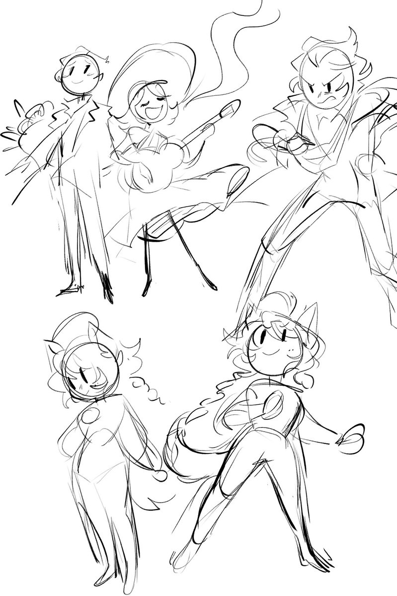 Ahaha any mutuals want me to draw their character in this style?-- I wanna see and test something out