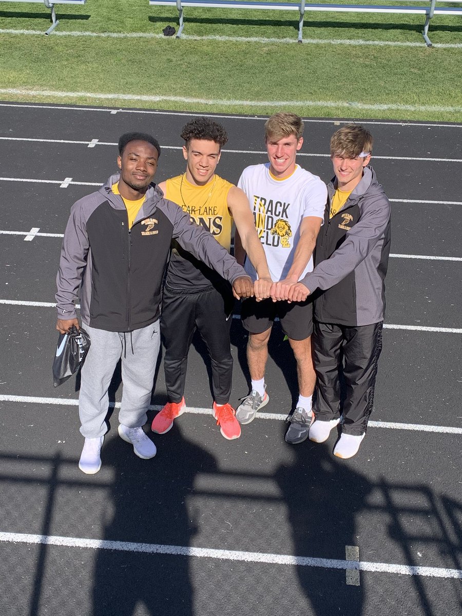 Congrats to <a href="/Tyres11Tyres/">Tyres</a> <a href="/j_green32/">Jaden O’Brien-Green</a> <a href="/JaggerSchmitt/">jagger schmitt</a> <a href="/austin_warnke/">Austin Warnke</a> on qualifying for the State Track Meet on the #BlueOval in the Sprint Med (2nd place) with a time of 1:37.14! #LionSpeed #OurTimeIsNow #iahstrk 🦁⚡️🦁⚡️